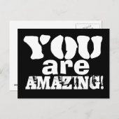 Vous êtes une carte postale d'inspiration Extraord (Devant / Derrière)