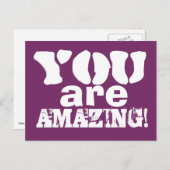 Vous êtes une carte postale d'inspiration Extraord (Devant / Derrière)