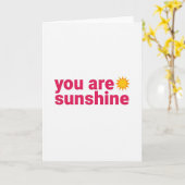 Vous êtes une carte simple de soleil (Fleur jaune)
