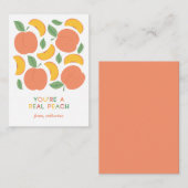 Vous êtes une carte Valentine de classe Peach (Devant / Derrière)