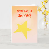 Vous êtes une étoile, personnaliser de carte de (Fleur jaune)