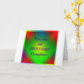 "Vous êtes une fille géniale" Carte de voeux (Fleur jaune)