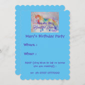 Vous êtes une licorne magnifique ! Invitation d'an (Devant / Derrière)