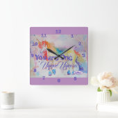 Vous êtes une licorne unique ! Horloge de filles (Maison)
