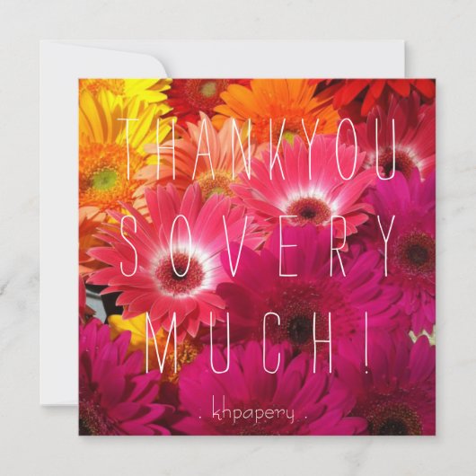 Vous êtes une pêche ! Carte de remerciements (Devant)