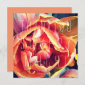 Vous êtes une pêche ! Carte de remerciements (Devant / Derrière)