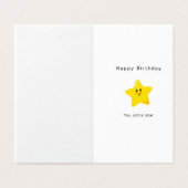 Vous êtes une star carte d'anniversaire (Outside Unfolded)