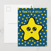 "Vous êtes une star" Carte postale (Devant / Derrière)
