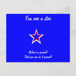 Vous êtes une star des cartes postales-confiance e