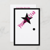 Vous êtes une star Oscar Party Invitation (Devant / Derrière)