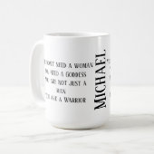 Vous êtes une tasse de café de guerrier avec votre (Devant gauche)