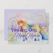 Vous Êtes Une Unicorne Unique ! Carte postale Fill (Devant / Derrière)