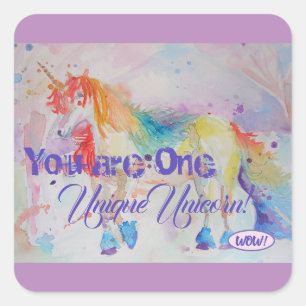 Vous Êtes Une Unicorne Unique ! Sticker Arc-en-cie