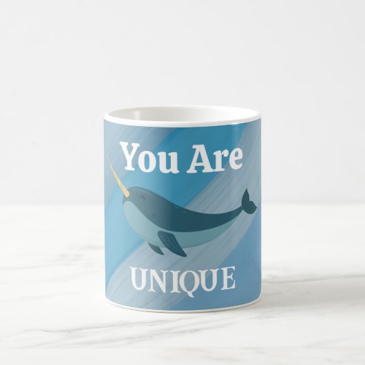 Vous êtes unique et incroyable Mug de café typogra (Centre)