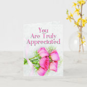 Vous Êtes Vraiment Apprécié| Carte de voeux (Fleur jaune)