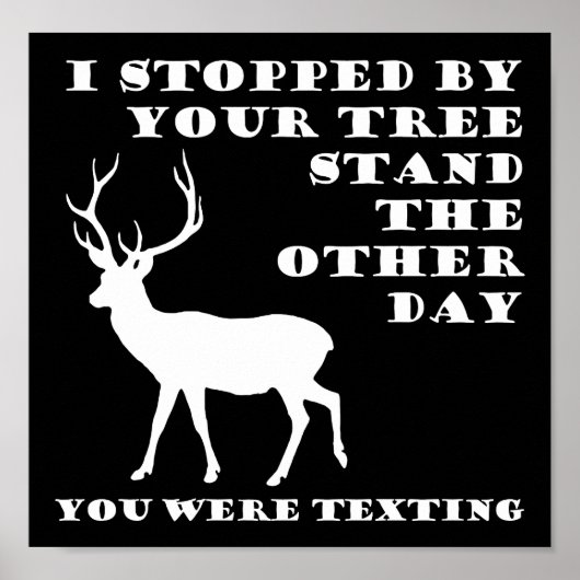 Vous Étiez En Train De Texter Affiche De Chasse Dr (Devant)