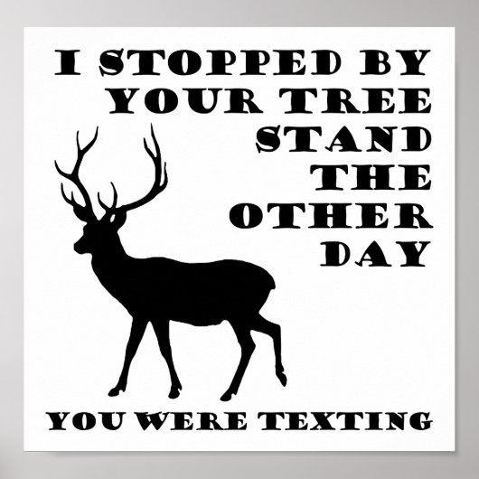 Vous Étiez En Train De Texter Affiche De Chasse Dr (Devant)