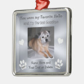 Vous Étiez Mon Ornement Commémoratif Bonjour Chien (Gauche)