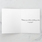 Vous étreindre avec ma carte de prières (Intérieur)