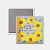 "Vous faites du monde un meilleur endroit" Magnet (Recto/Verso)