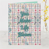 Vous Faites la carte de voeux Life Bloom (Fleur jaune)