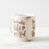 Vous faites la vie brassée-tiful 15 Oz café Mug (Devant gauche)