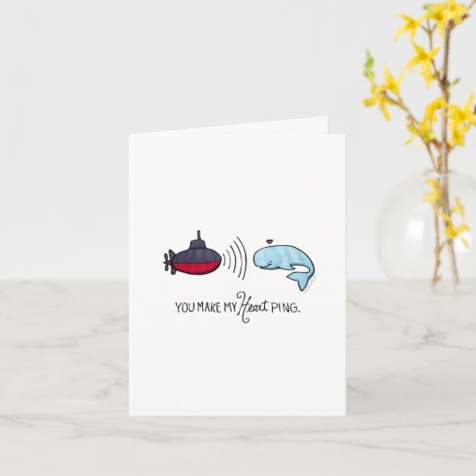 Vous Faites Ma Carte Coeur Ping Note (Fleur jaune)