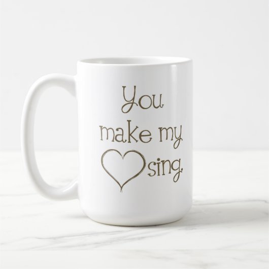 Vous faites mon coeur chanter la tasse (Gauche)