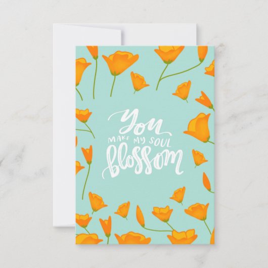 Vous Faites Mon Soul Blossom Carte de remerciement (Devant)