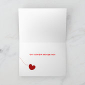 Vous faites rebondir mon coeur, Valentine - Carte  (Intérieur)