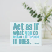 Vous Faites Une Différence Carte Postale Motivatio (Debout devant)