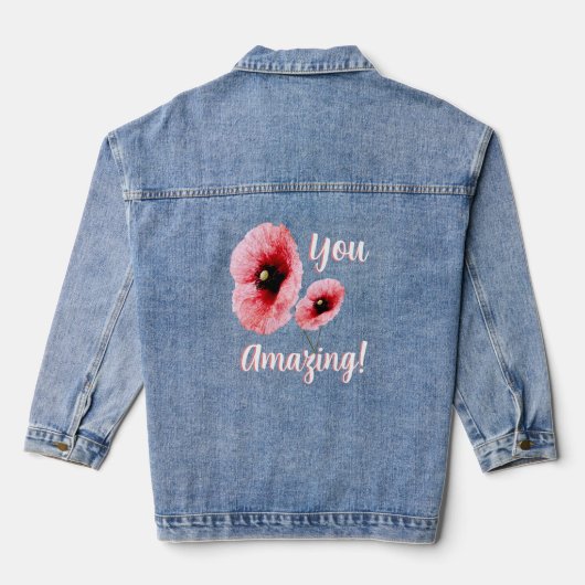 Vous Floral Rouge Féminin Incroyable (Verso)