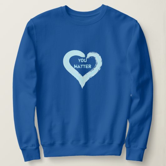 Vous importe Sweatshirt de coeur (Design devant)