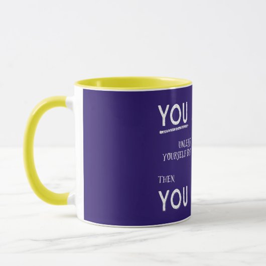Vous importez à moins que… tasse pourpre/jaune (Gauche)