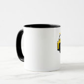 Vous L'Avez Creusé ? - Noir 11 oz Ringer Mug  (Devant gauche)