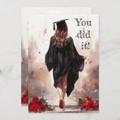 "Vous l'avez fait !" Carte de diplôme (Devant / Derrière)