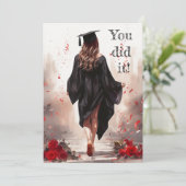 "Vous l'avez fait !" Carte de diplôme (Debout devant)