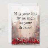 "Vous l'avez fait !" Carte de diplôme (Dos)