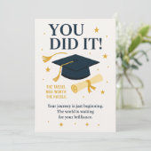 Vous l'avez fait ! » Carte de fin d'études – Félic (Debout devant)