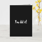 Vous l'avez fait - Carte d'encouragement (Fleur jaune)