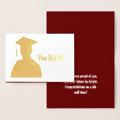 Vous L'Avez Fait ! Carte dorée (Affichage)