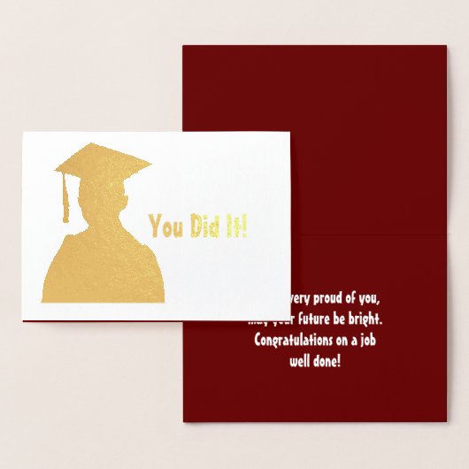 Vous L'Avez Fait ! Carte dorée (Affichage)