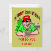 Vous Le Faites, Je Le Fais, Carte Postale De Noël (Devant / Derrière)