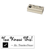 "Vous Le Savez !" Marquage du tampon en caoutchouc (Tamponné)