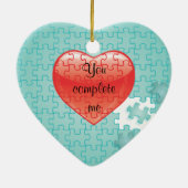 Vous m'accomplissez ornement de faveurs de mariage (Dos)