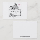 Vous manquant carte de voeux (Devant / Derrière)