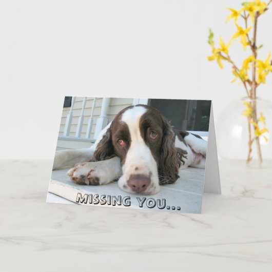 Vous manquant - carte de voeux (Fleur jaune)