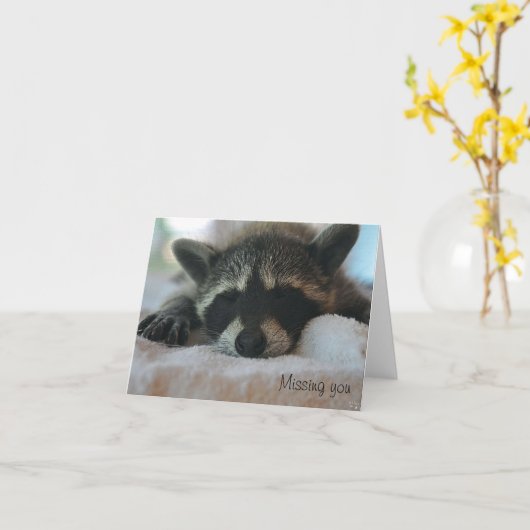 "Vous manquant" carte pour notes (Fleur jaune)