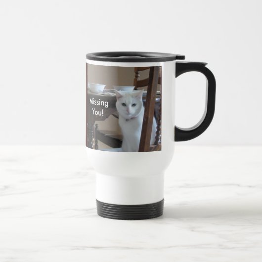 "Vous manquant" tasse de voyage (Droite)