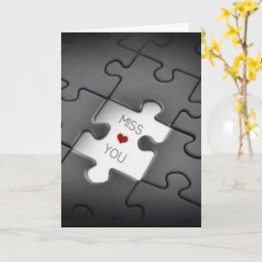 **VOUS MANQUE CHRISTMAS** CARTE DE NOËL (Fleur jaune)